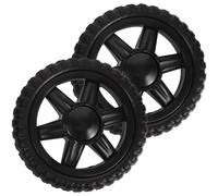 OFFSCH Shopping Cart Wheels Replacement Multipurpose Universal Wheels Easy Installation 2pcs Plastic Casters with Stable Structure Design for Shopping Trolley and Picnic Cart