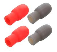 OFFSCH Silicone Drumstick Mute Tips, Silent Practice Covers for Drumsticks 4pcs Lightweight Accessories to Prolong Service Life, for Practising at Home the Go