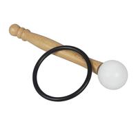 OFFSCH Singing Bowl Mallet Easy to Carry with Hard Wooden Handle and Rubber Ring, Accurate Knocking Sound for Relaxation and Meditation Sessions