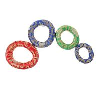 OFFSCH Singing Bowl Mat Set Enhances Sound with Elegant Chinese Style Embroidery Color 4pcs Cotton Cloth Ring-shaped Cushions Relieves Pressure Color for Tibetan Bowls for Meditation