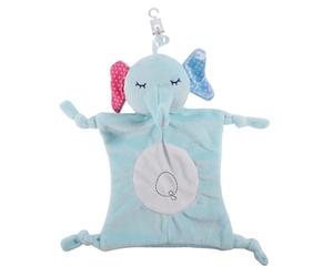 OFFSCH Soft Plush Comforter Towel with Animal Design Soothing Security Blanket for Newborns Elephant Pattern Safe PP Cotton Material for Gentle Skin Touch and Cognitive Development
