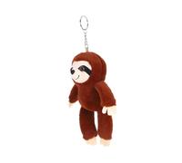OFFSCH Soft Plush Sloth Keychain Pendant with PP Cotton Filling Lightweight Stuffed Animal Hanging Ornament for Bags Backpacks Wallets and Decoration Deep Brown