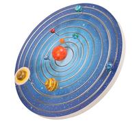 OFFSCH Solar System Model Planet Puzzle Educational Kids Solar System Toys Planet Coloring and Diy Assembly Set for Children Learning and Cognitive Play