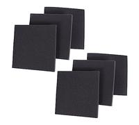 OFFSCH Sound Absorbing PU Panels 30X30X2Cm Black 6Pcs Fireproof Noise Reduction Wall Foam for Home Recording Studio Acoustic Treatment