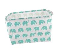 OFFSCH Square Canvas Storage Basket Random Color Handles Multi-function Sundries Organizer Storage Container for Daily Use