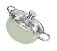 OFFSCH Stainless Steel Soup Cooking Pot with Double Handles, Large Capacity Stockpot Suitable for Induction and Gas, Easy Cleaning Kitchen Stew Pot for Everyday Use