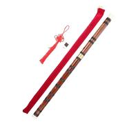 OFFSCH Students Flute Bamboo Flute E Tone with Copper and Resin Components Portable Retro Style for Beginners Adults Kids