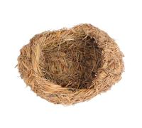 OFFSCH Sturdy Bed for Cats and Rabbits, Comfortable Mountain Grass Material Decorative Grass Weaving Design, Safe and Cozy Indoor Nest for Small Animals