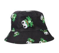 OFFSCH Stylish Cotton Bucket Hat for Women with Mushroom Print, Lightweight and Comfortable UV Protection Hat for Camping and Music Festivals Multi