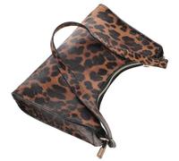 OFFSCH Stylish Leopard Print Accessories Pu Shoulder Bag for Women, Lightweight and Organizing Essentials, Clutch Purse for Traveling or Working with Zipper Closure