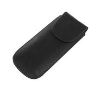 OFFSCH Ten-hole Blues Harmonica Protective Sleeve, Portable Black Faux Leather Case for Beginner Harmonica Storage, Sturdy Cover Suitable for Travel and Daily Use
