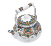 OFFSCH Thickened Enamel Kitchen Teapot Water Heating Pot with Mouth for Gas and Induction Cooker Household Kettle for Tea and Fruit Infusion