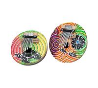 OFFSCH Thumb Piano Key Mini Kalimba for Beginners Music Plaything Cokernut Shell Design for Finger Picking Random Color