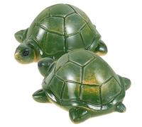 OFFSCH Toilet for Installation Feature and Bathroom Anti-Slip Easy 2pcs Bolt Covers Green Resin Turtle Design with Decorative Toilet Bowl Caps and Turtle Bathroom Decor