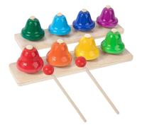 OFFSCH Tone Hand Bells Early Education Musical Percussion Instruments for Safe Material Interactive Sensory to Develop Brain Hands Hearing and Coordination Skills