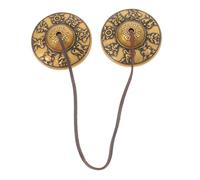 OFFSCH Touch The Bell Five-corner Banner Drawer Humidifier Retro Belt Antique Hand Bells Black Gold Banner Adjustable Belt Retro Hand Bells Jewelry Humidifier Thread Kit Brass Golden