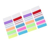 OFFSCH Transparent Colorful Sticky Tabs for Reading and Filing Large Repositionable Index Tabs with Writable Surface Lightweight Notebook and Book Markers for Teachers and Organizing