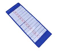 OFFSCH Transparent Student Timetable Pocket Chart for Classroom Use Schedule Organizer to Plan Daily Tasks and Lessons Blue Classroom Accessory for Independent Learning