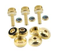 OFFSCH Trumpet Set 12-piece Metal Valve Parts Gold Trim for Instrument Accessories Easy to Install