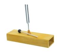 OFFSCH Tuning Fork Healing Tuning Forks Sound Therapy Instruments Wooden Resonance Box Acoustics Vibration Experiment for Boys and Girls Random Color