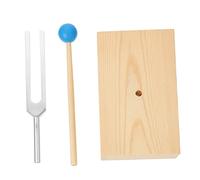 OFFSCH Tuning Fork Wooden Base Sound Therapy Forks for Education Physics Experiments