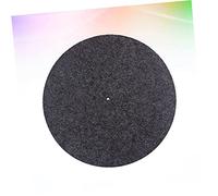 OFFSCH Turntable Platter Mat Pad Wool Static Record Players Mat Vibration Wool for Vinyl Player White Record Music Desk