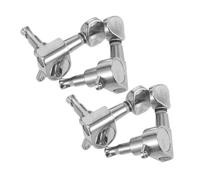 OFFSCH Ukulele Tuning Pegs Replacement Accessories Easy Installation 4pcs Metal Sealed Machine Heads for and Silver Acoustic Tuning Keys Beginners Ukulele Enthusiasts