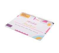 OFFSCH Undated Spiral Habit Tracker Planner for Daily and Monthly Use Portable Standing Goal Organizer with Writable Layout Suitable for Productivity Workout Mood and Learning Tracking