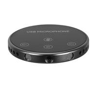 OFFSCH USB Conference Call Microphone for Laptop and PC Computer with Lightweight Aluminium Alloy Body, 360° Audio Pickup, Modern Simple Appearance, for Live Streaming and Singing