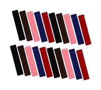 OFFSCH Velvet Drawstring Pen Pouch Bulk 50pcs, Mini Soft Pencil Case Sleeve for Fountain Pen Storage, School Supply Organizer for Children and Office Use in Black, Red, Copper, Blue, Pink