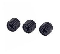OFFSCH Volume Control Knobs Easy to Install Metal Black 3pcs with O-ring Dome Control Knobs for Electric Guitar and Bass for Guitar and Bass Accessories