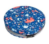 OFFSCH Water-Resistant Blue Kids Seat Cushion for Dining Chairs, Detachable and Heightened with Zipper Closure, Sponge and Polyester Fiber Material, for Toddlers Sitting at Table