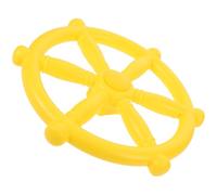 OFFSCH Weather-resistant Pirate Ship Steering Wheel Plastic Playground Accessory for Outdoor Playhouse Treehouse Swing Set Attachment Easy to Install Vibrant Yellow for Imaginative