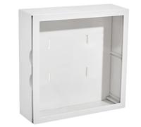OFFSCH White Abs Dolls Storage Box with Wall-mounted Design and Display Feature, for Displaying Your Collection Or Hanging on The Wall, Simple and Generous Style Display Case