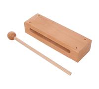 OFFSCH Wood Block Percussion Instrument with Mallet for Classroom Attention Getters, Orff Music Teaching Set, Solid Wood Rhythm Block for Boys and Girls’ Music Classes and Classroom