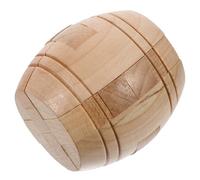OFFSCH Wooden Barrel Ming Lock Puzzle Brain Teaser Educational Game for Adults Develops Logic Thinking Hand-eye Coordination Stress Relief and Problem-solving Skills