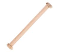 OFFSCH Wooden Clothes Rail Closet Hanging Pole Space Saving Bathroom Pole for Shower Curtain Wooden Dowel Rod Wardrobes Cabinets