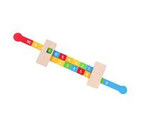 OFFSCH Wooden Digital Arithmetic Ruler for Math Learning Early Educational Aid with Clear Numbers and Smooth Finish Practical Counting Tool for Home and Classroom Use