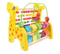 OFFSCH Wooden Educational Calculate Early Learning Bead Counting Frame for Safe Non-toxic Hand-eye Coordination Development Cognition