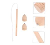 OFFSCH Wooden Gyro Traditional Chinese Spinning Top for Retro Educational Hand Eye Coordination for Adults