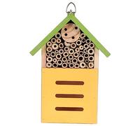 OFFSCH Wooden House Decorative Bee House Insect Hotel for Garden Attract Butterflies Ladybugs Durable Natural Wood Design Garden Decoration Idea