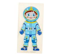 OFFSCH Wooden Human Body Puzzle Educational Playset for Year Old Montessori Space Theme Jigsaw for Independent Thinking and Fine Motor Skill Development