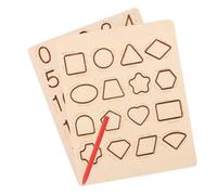 OFFSCH Wooden Montessori Tracing Board for Double Sided Letter and Practice Tool Educational Alphabet Stencils for Preschoolers Cognitive Skill Learning