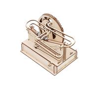 OFFSCH Wooden Run Puzzle Educational DIY Great Wall Labyrinth Track Rolling Beads for Creativity Development Material