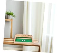 OFFSCH Wooden Tabletop Dice Game for Family and Bar with Strategic Flip Design Educational Math Game for Interactive Player Board for Parties and Intellectual Challenge