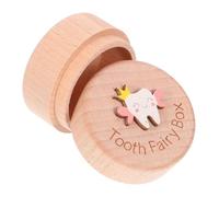 OFFSCH Wooden Tooth Keepsake Box Compact Organizer for Boys Elegant Natural Tooth Saver Case Thoughtful Shower Gift to Preserve Childhood Memories