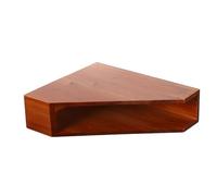 OFFSCH Wooden Vintage Desktop Bookshelf Retro Single Compartment Tabletop Book Rack with Slanted Edge Upright Paper and Magazine Organizer for Office and Home Storage