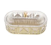 OFFSCH Wrought Iron Tray for Appetizer Plates and Fruit Plate for Serving Snacks and Farmhouse Decorations during Ramadan Celebrations