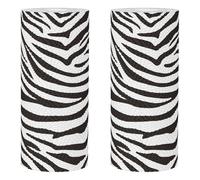 OFFSCH Zebra Print Kitchen Paper Towels 2 Rolls Easy Pull Design for Dining Room and Gatherings Thickened Restroom Hand Paper Black Animal Print