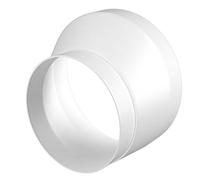 Offset Ducting Pipe Reducer 125mm / 100mm Tubing Transformer